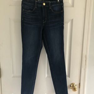 American Eagle Super Stretch Dark Wash Hi Rise Jegging Size 6